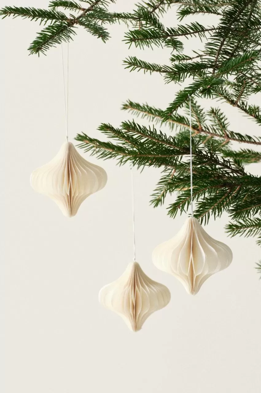 Juldekoration*Jotex ADELA Dekorationshänge 3-pack Naturvit