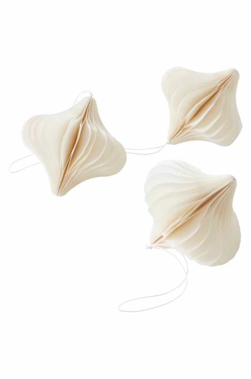Juldekoration*Jotex ADELA Dekorationshänge 3-pack Naturvit