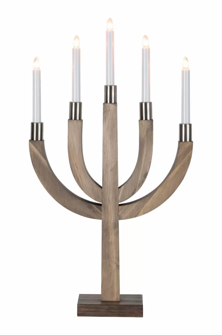 Julbelysning*Jotex Adventsljusstake Elias Brun