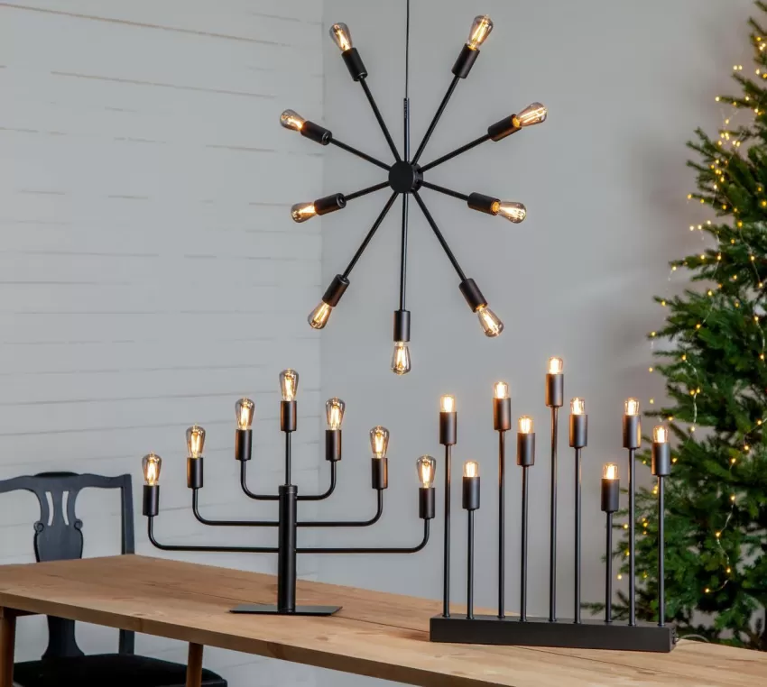 Julbelysning*Jotex Adventsstjärna Svart