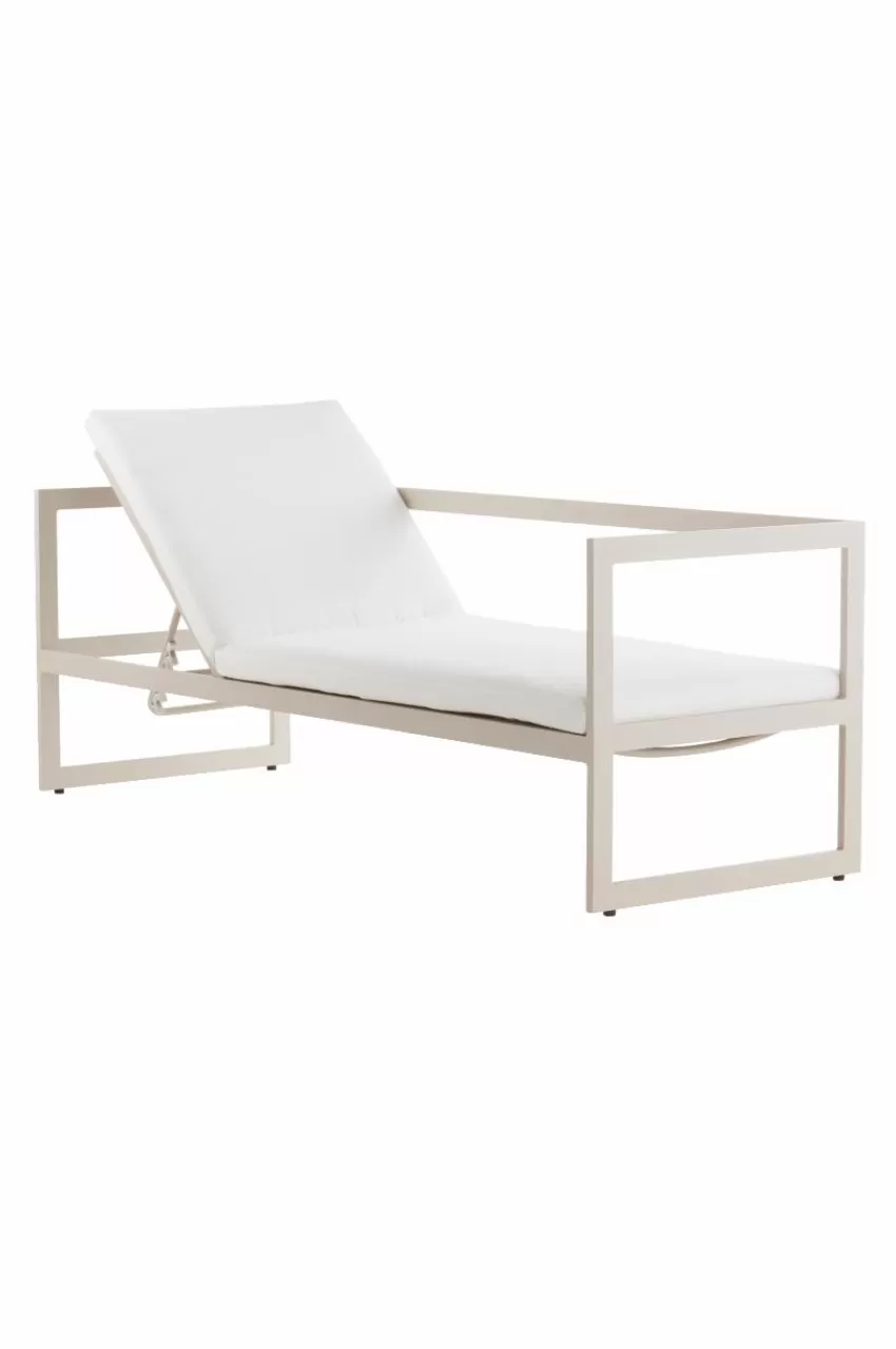 Solstolar & Solsängar | Utesoffor & Utebänkar*Jotex ALASSIO Solsäng/utesoffa - Rygg Vänster Beige/vit dyna