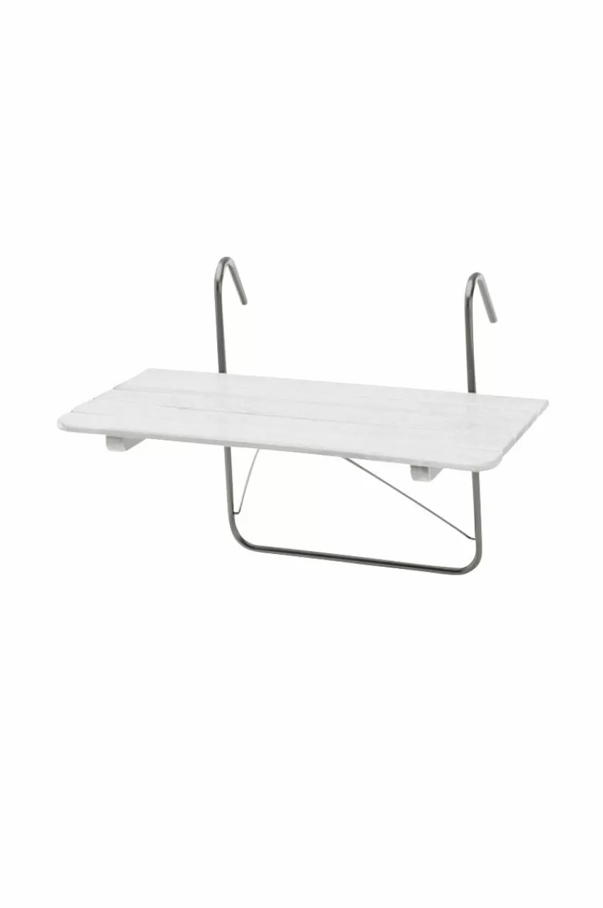 Utebord | Utemöbler*Jotex ALBO Balkongbord 50x80 Cm Vit