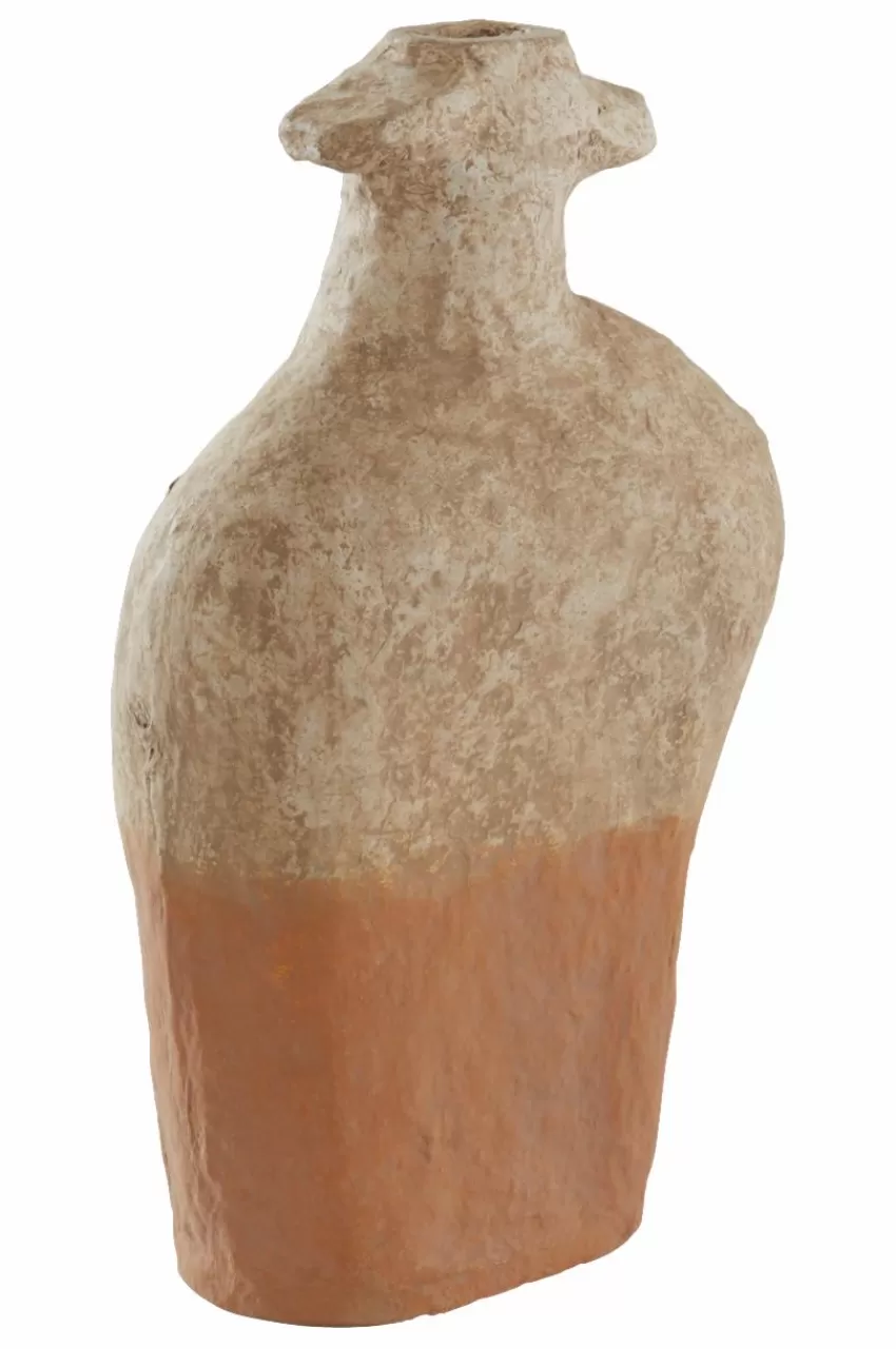 Vaser*Jotex ALGOT Dekoration Naturvit/gul