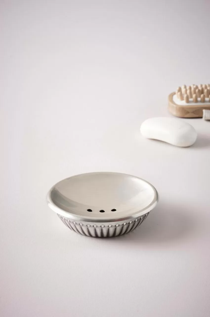 Badrumstillbehör | Kökstillbehör*Jotex ALIDA Tvålfat Antik silver