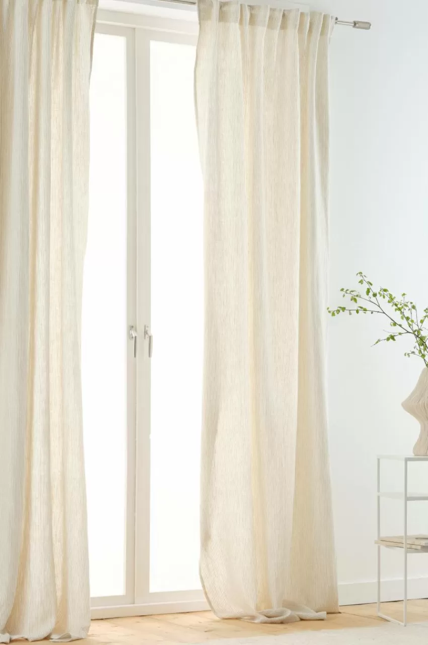 Linnegardiner | Multifunktionsgardiner*Jotex ALINA Linnegardin 2-pack Beige/naturvit