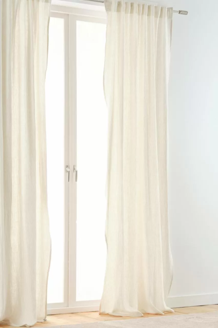 Linnegardiner | Multifunktionsgardiner*Jotex ALINA Linnegardin 2-pack Ljusrosa/naturvit