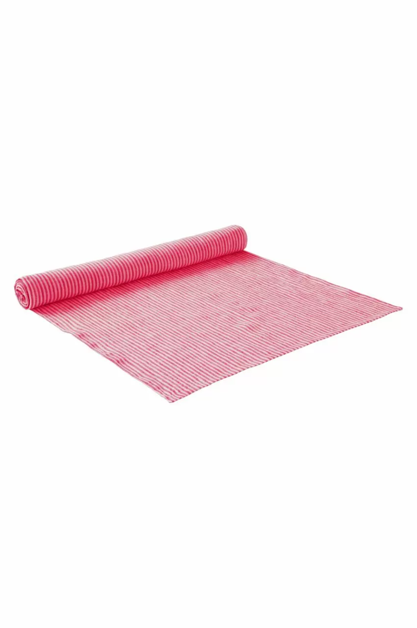 Bordslöpare*Jotex ALINA Löpare Mörkcerise/naturvit