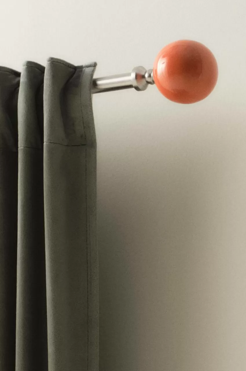 Gardinstänger*Jotex ALLY Gardinstång 153-200 Cm Silver/orange