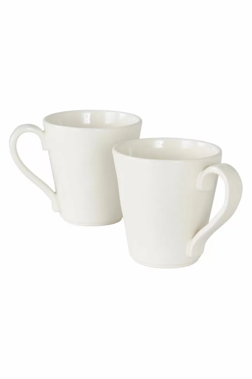 Koppar & Muggar*Jotex ALORA Mugg 2-pack Naturvit