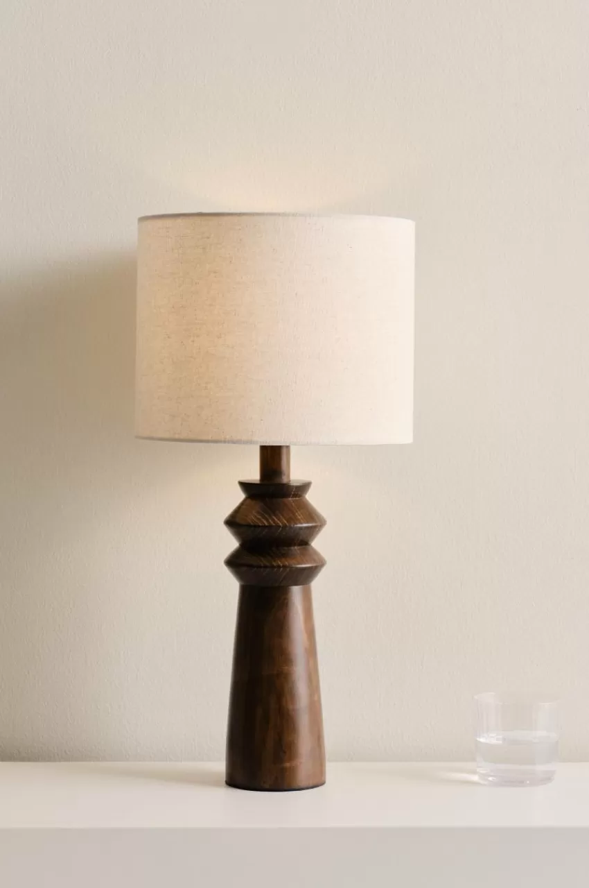 Bordslampor*Jotex ALTICA Bordslampa Mörkbrun/beige