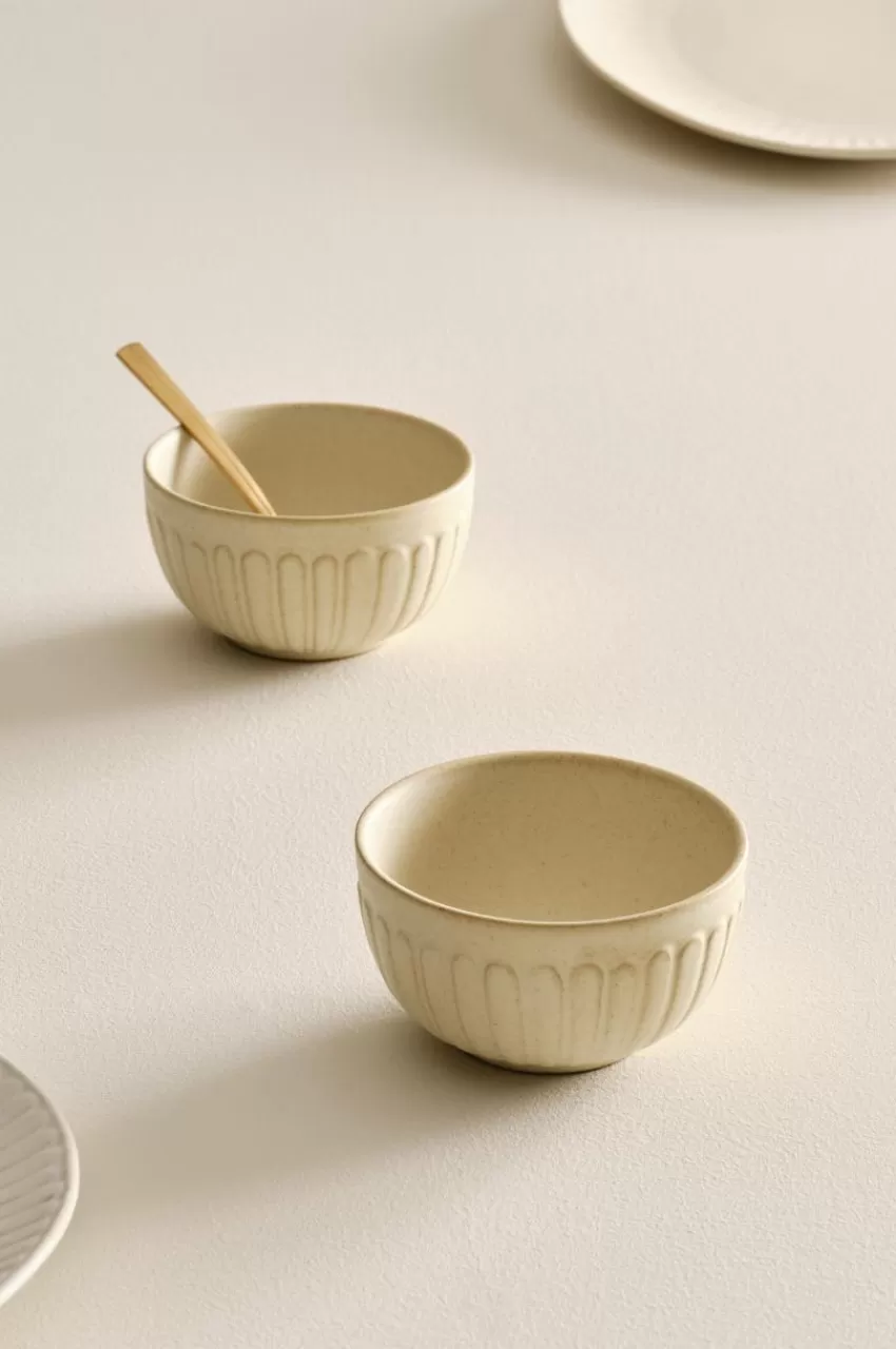 Skålar*Jotex ALVIA Skål 2-pack ø 11 Cm Ljusbeige