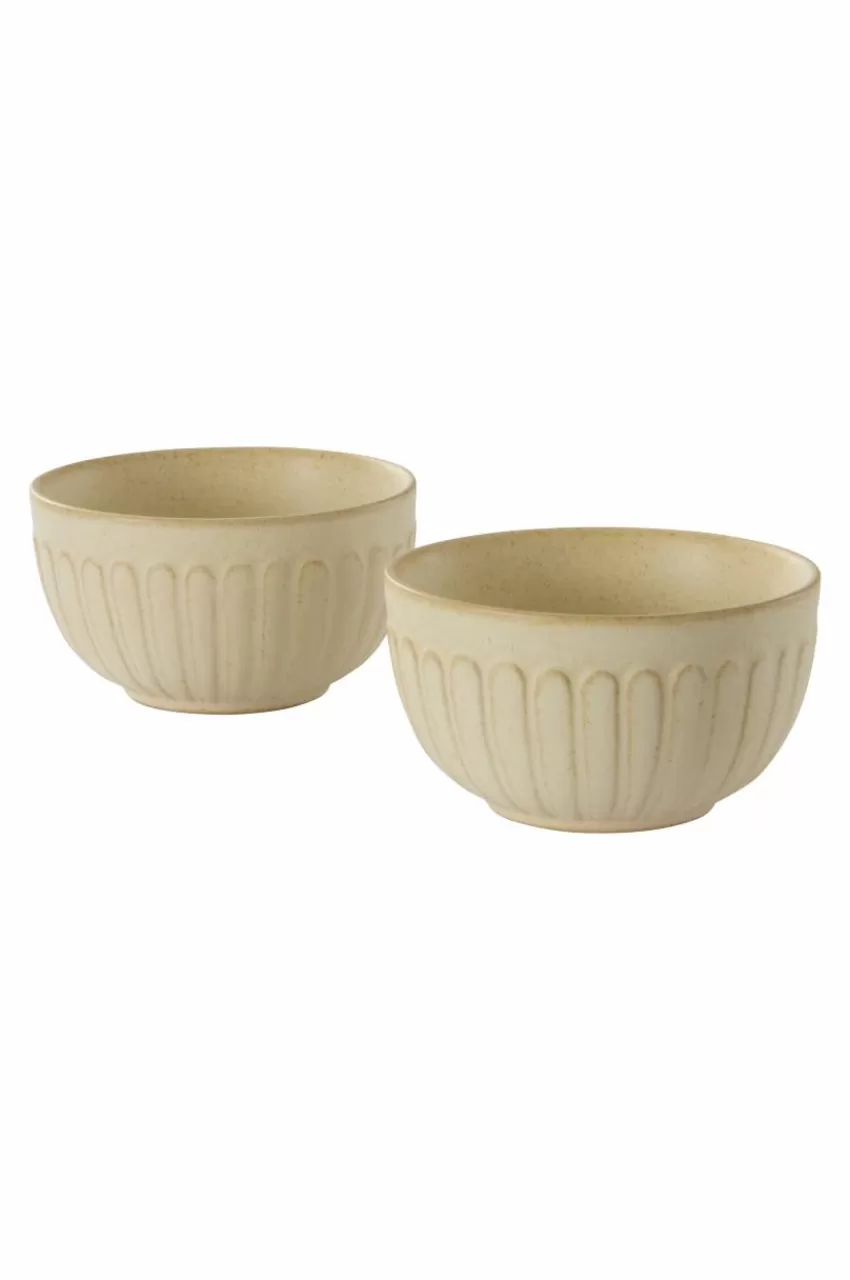 Skålar*Jotex ALVIA Skål 2-pack ø 11 Cm Ljusbeige