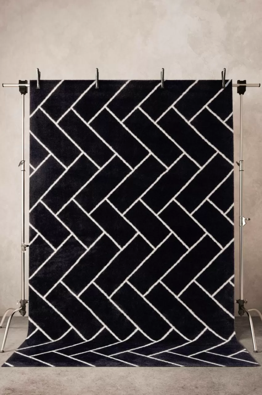 Slätvävda Mattor*Jotex AMARILLO Slätvävd Matta 200x300 Cm Svart/vit