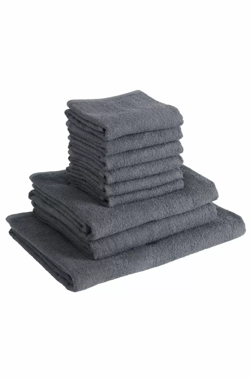 Handduksset | Handdukar*Jotex AMELIE Frottéset 9-pack Grå