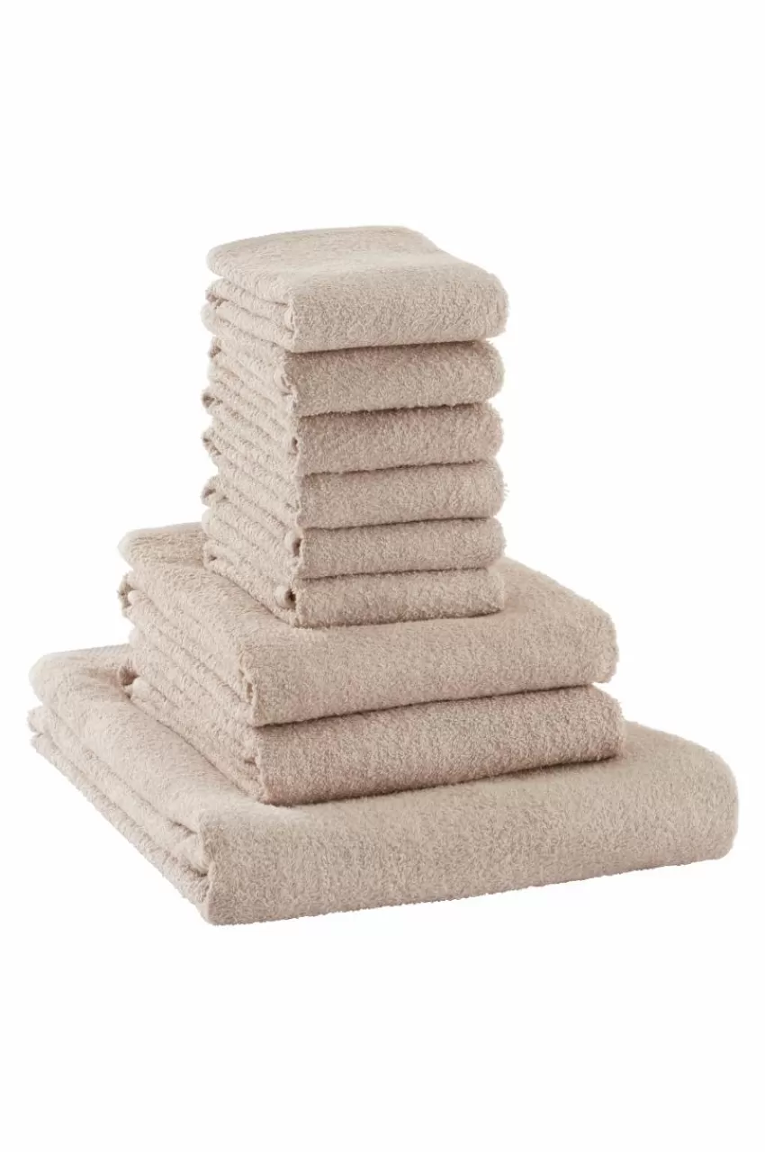Handdukar | Handduksset*Jotex AMELIE Frottéset 9-pack Ljusbeige