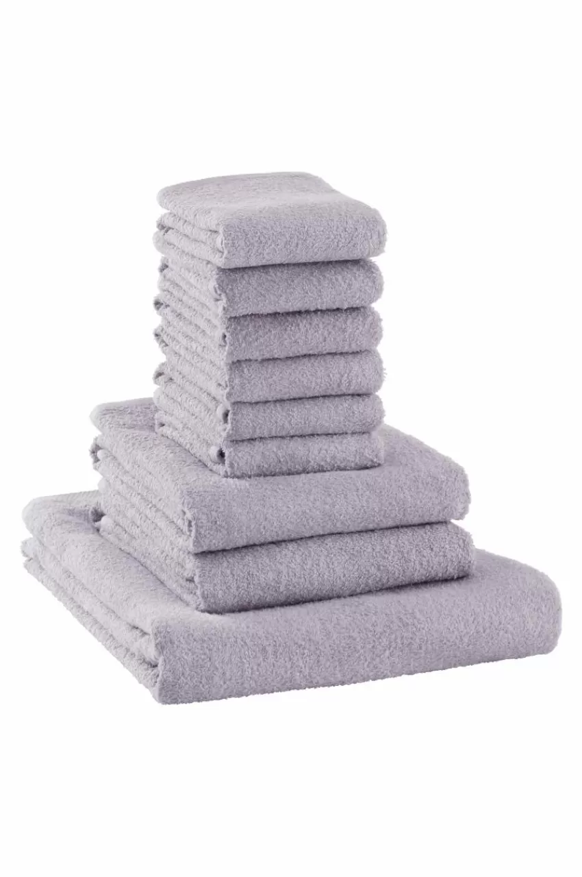 Handduksset | Handdukar*Jotex AMELIE Frottéset 9-pack Blek lavendel