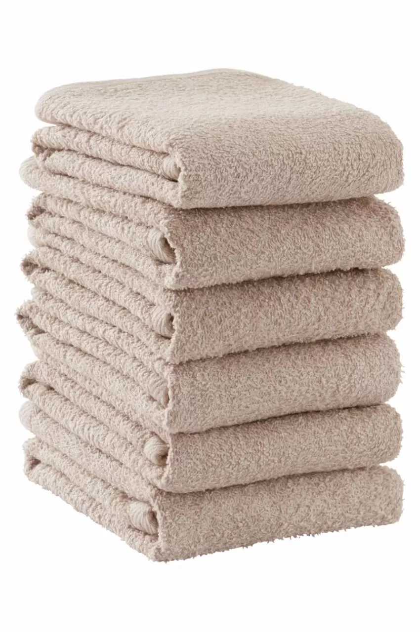Handduksset | Handdukar*Jotex AMELIE Handduk 6-pack Ljusbeige