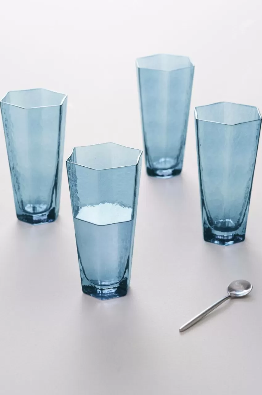 Glas*Jotex AMORY Höga Glas 4-pack Blå