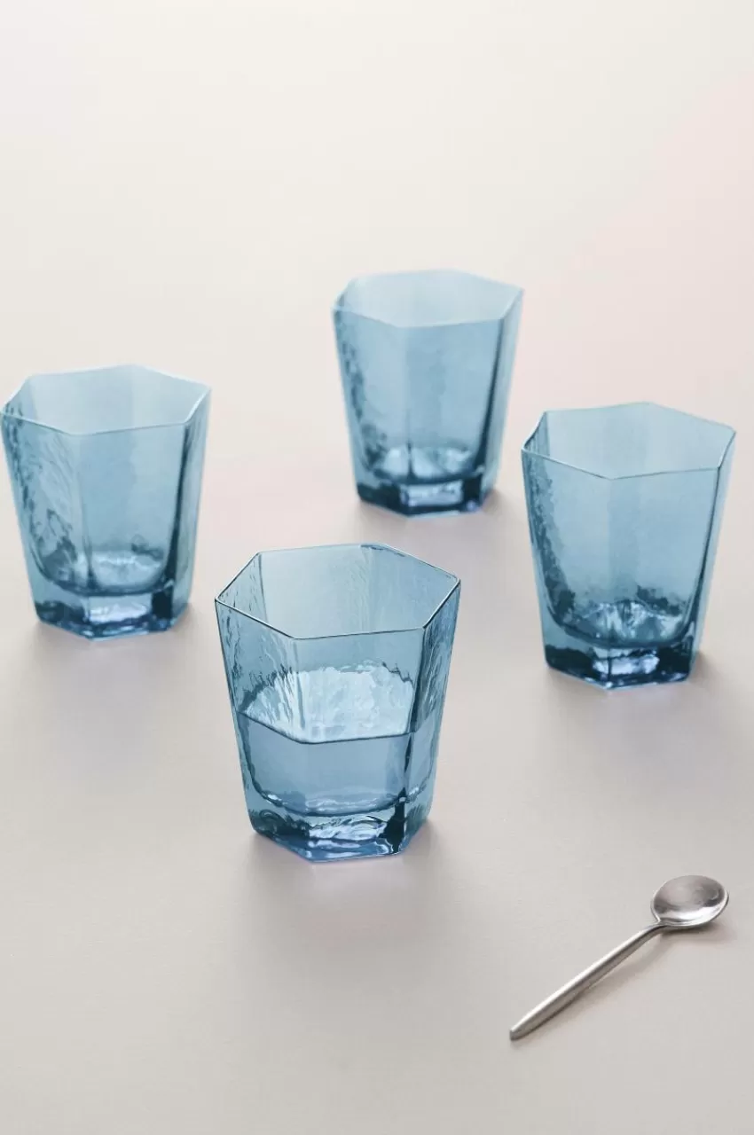 Glas*Jotex AMORY Låga Glas 4-pack Blå