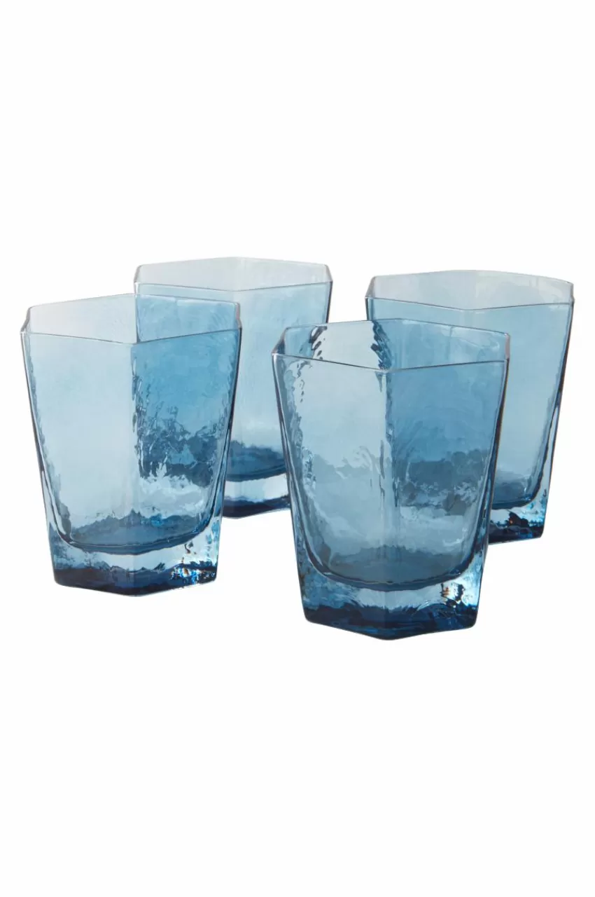 Glas*Jotex AMORY Låga Glas 4-pack Blå
