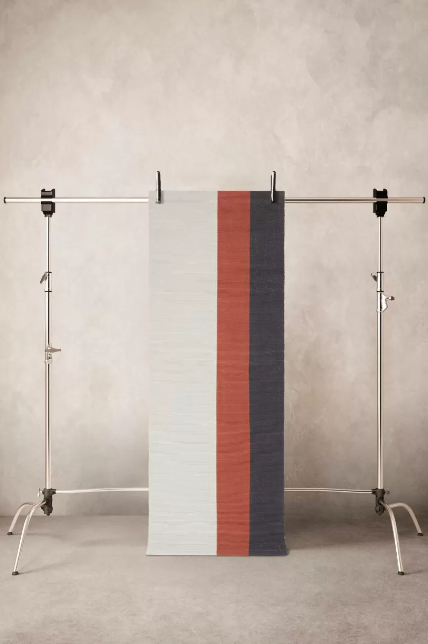 Bomulls- & Trasmattor*Jotex AMPLIER Bomullsmatta 80x200 Cm Svart/terrakottabrun/naturvit
