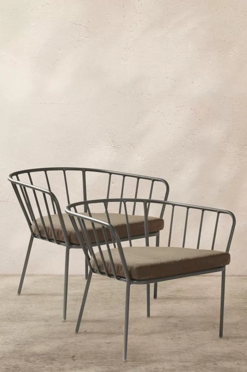 Utestolar & Utepallar | Utemöbler*Jotex ANTIBES Loungestol 2-pack Khakigrön