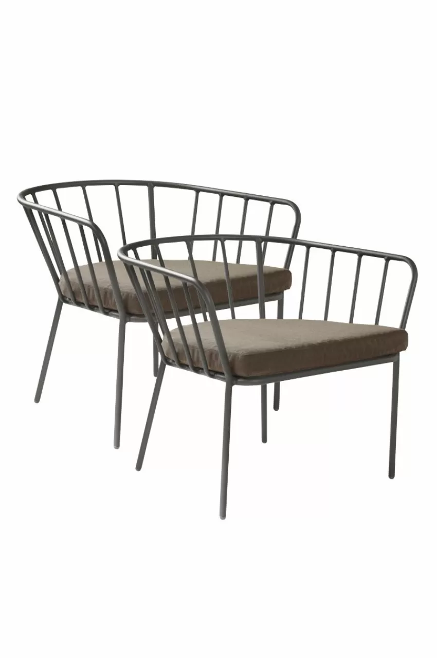 Utestolar & Utepallar | Utemöbler*Jotex ANTIBES Loungestol 2-pack Khakigrön