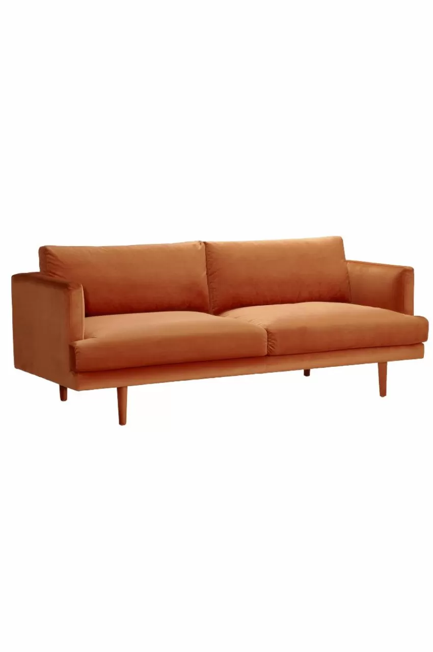 Soffor*Jotex ANTWERPEN Soffa 3-sits Rostorange