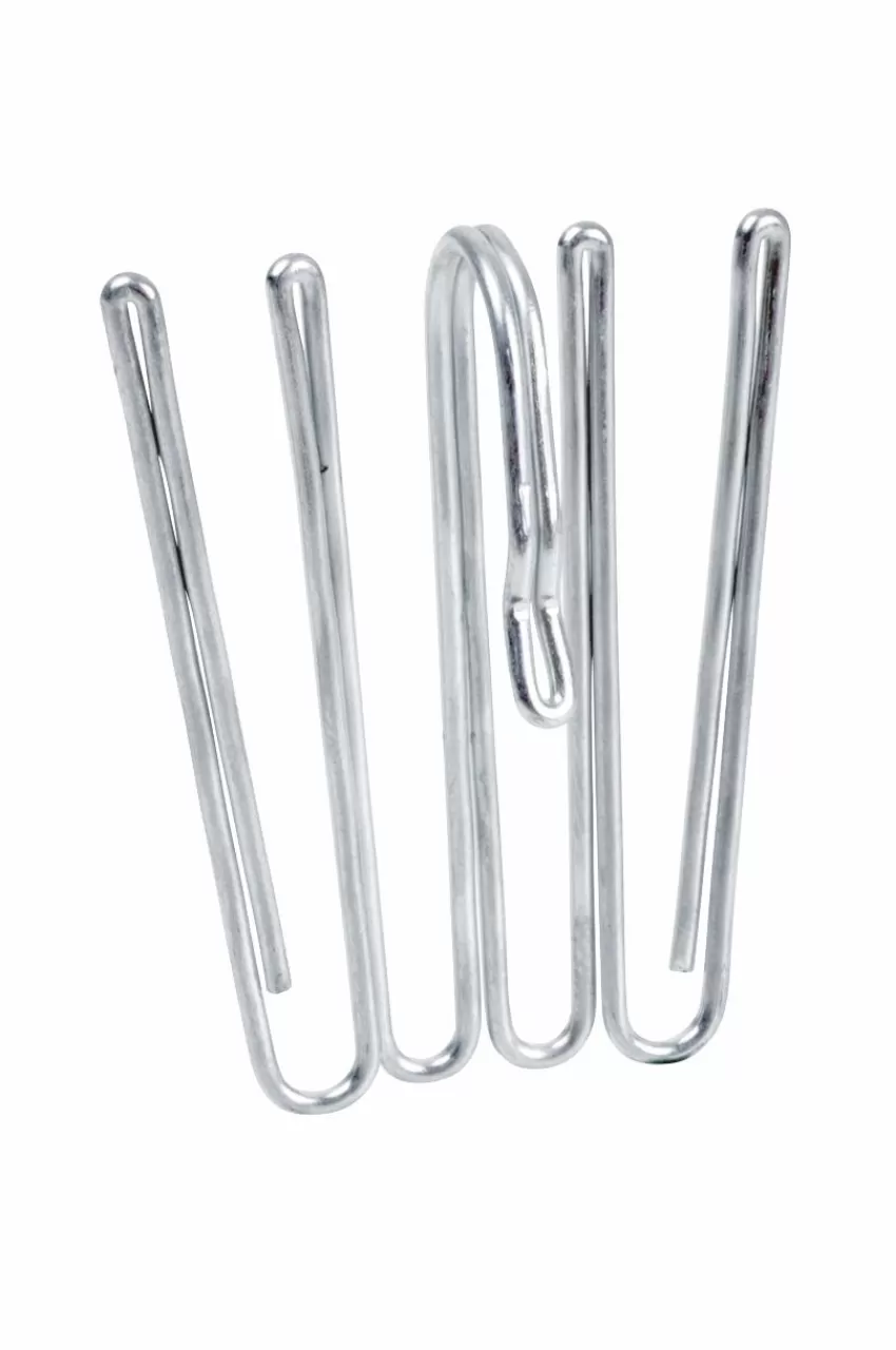 Gardintillbehör*Jotex ARDEN 10-pack 4-fingerkrok - Hög Nickel