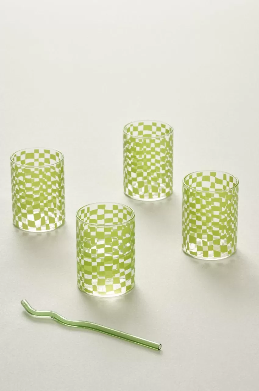 Glas*Jotex ARLO Glas 4-pack Transparent/grön