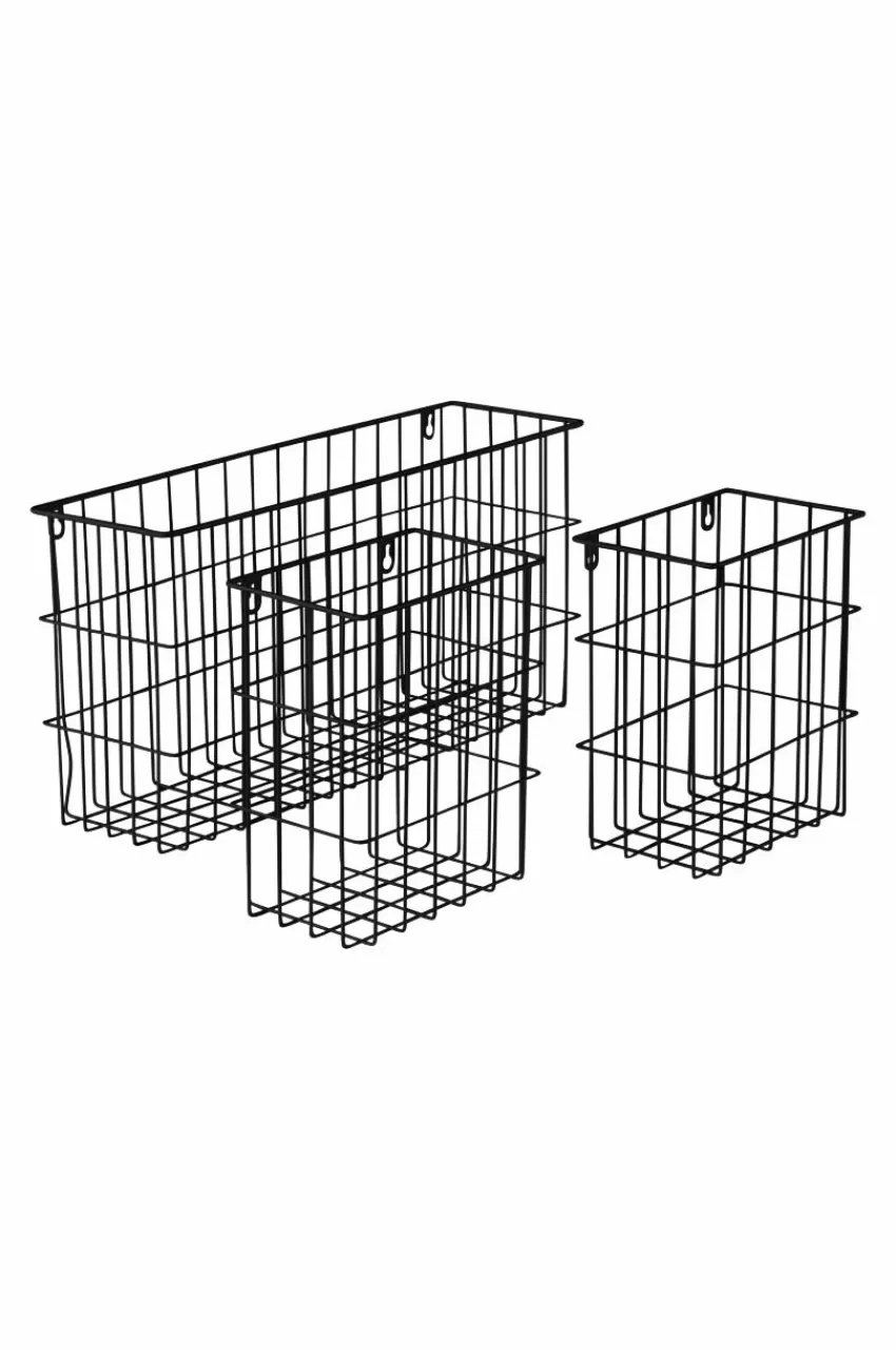 Hallmöbler | Förvaring*Jotex ARLON Trådkorg 3-pack Svart