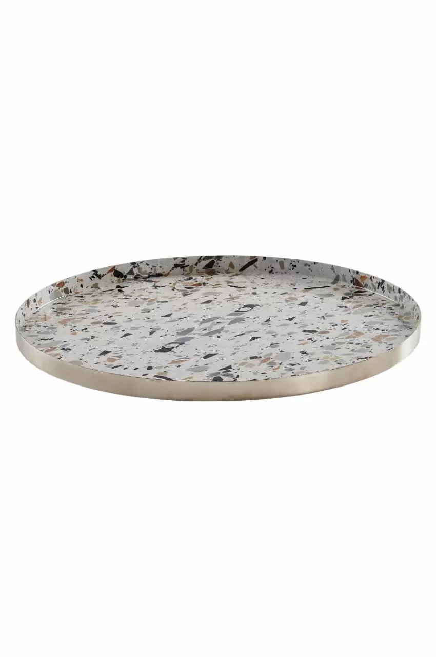 Brickor & Serveringsfat*Jotex ARTI Bricka ø 39,5 Cm Silver