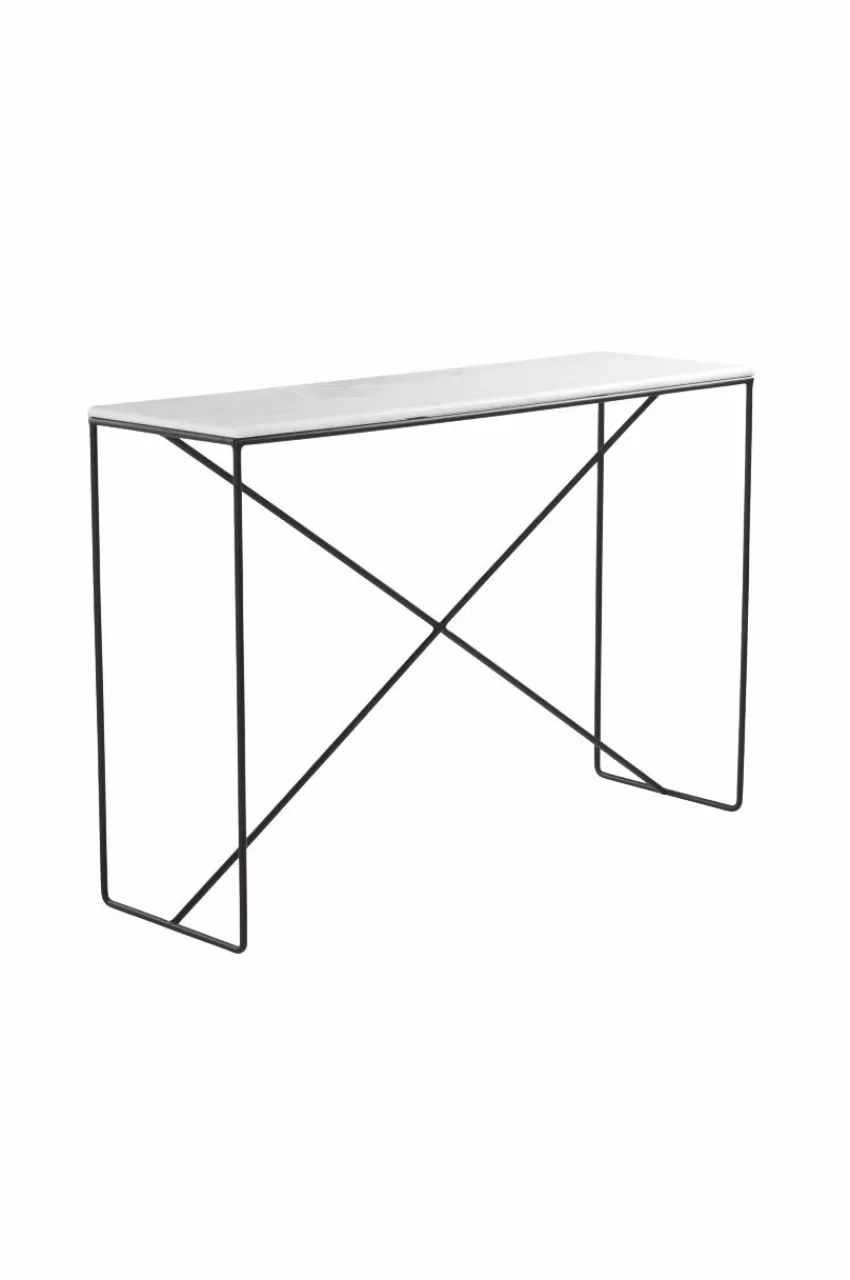 Bord*Jotex ATHENA Sidobord 35x110 Cm Marmor/svart