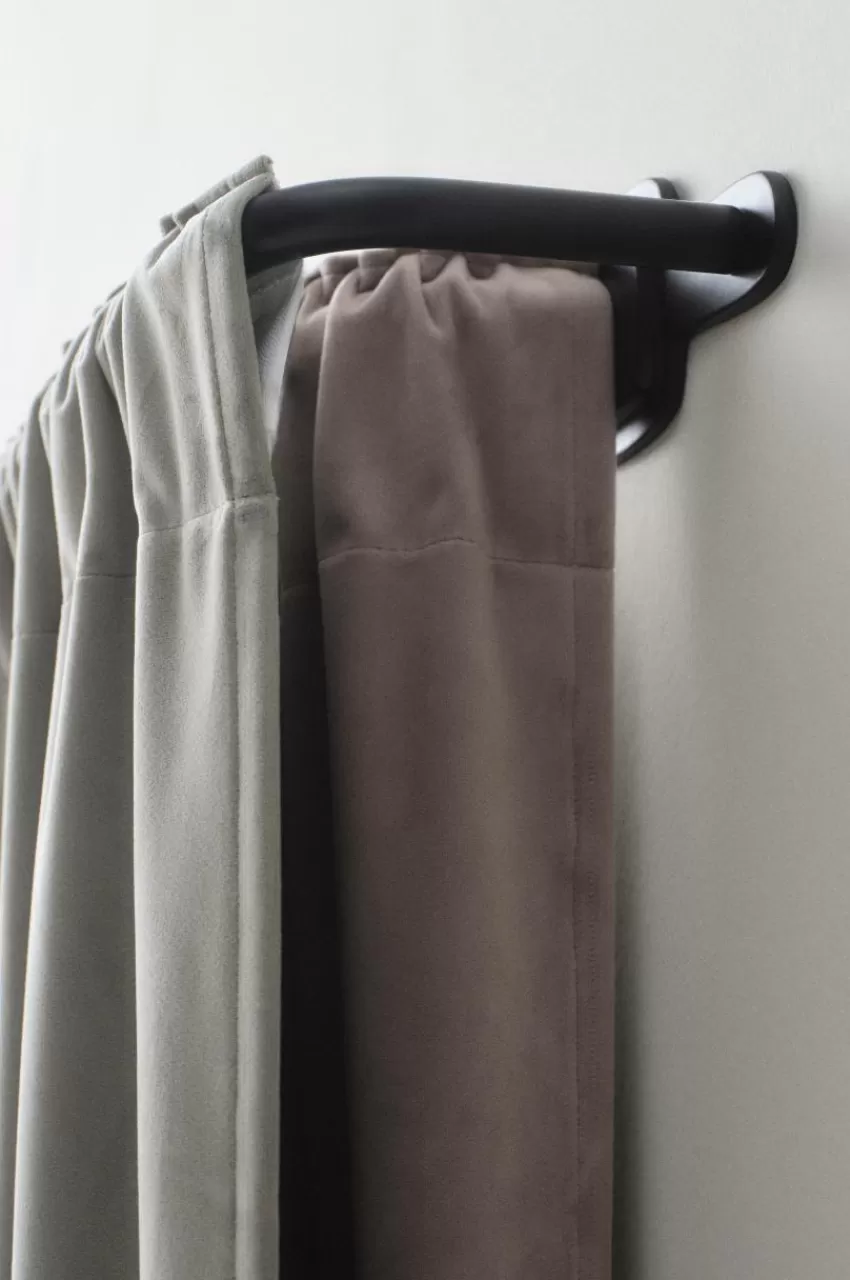 Gardinstänger*Jotex AURI Gardinstång Dubbel 110-186 Cm Matt svart