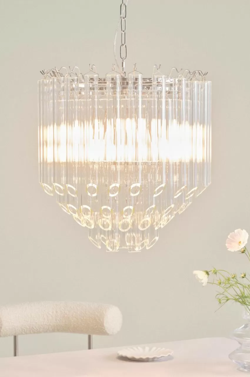 Kristallkronor & Takkronor*Jotex AURO Takkrona Glas/krom