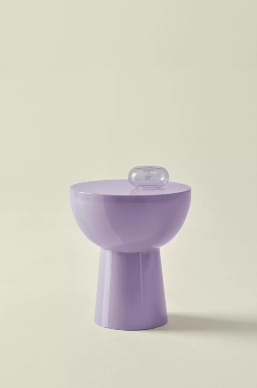 Bord*Jotex BALIS GLOSSY Runt Sidobord Lila