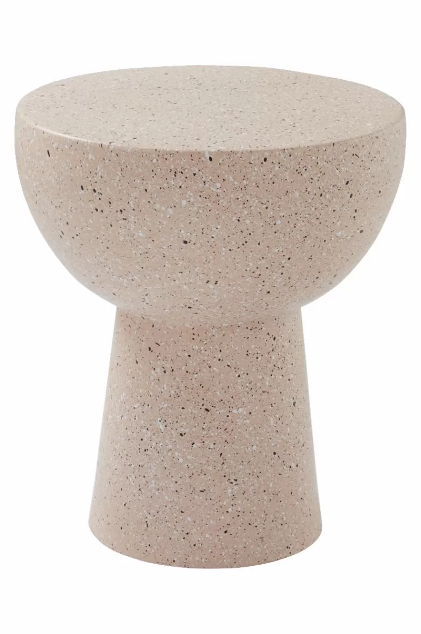 Bord*Jotex BALIS Sidobord ø 35 Cm Beige terrazzo