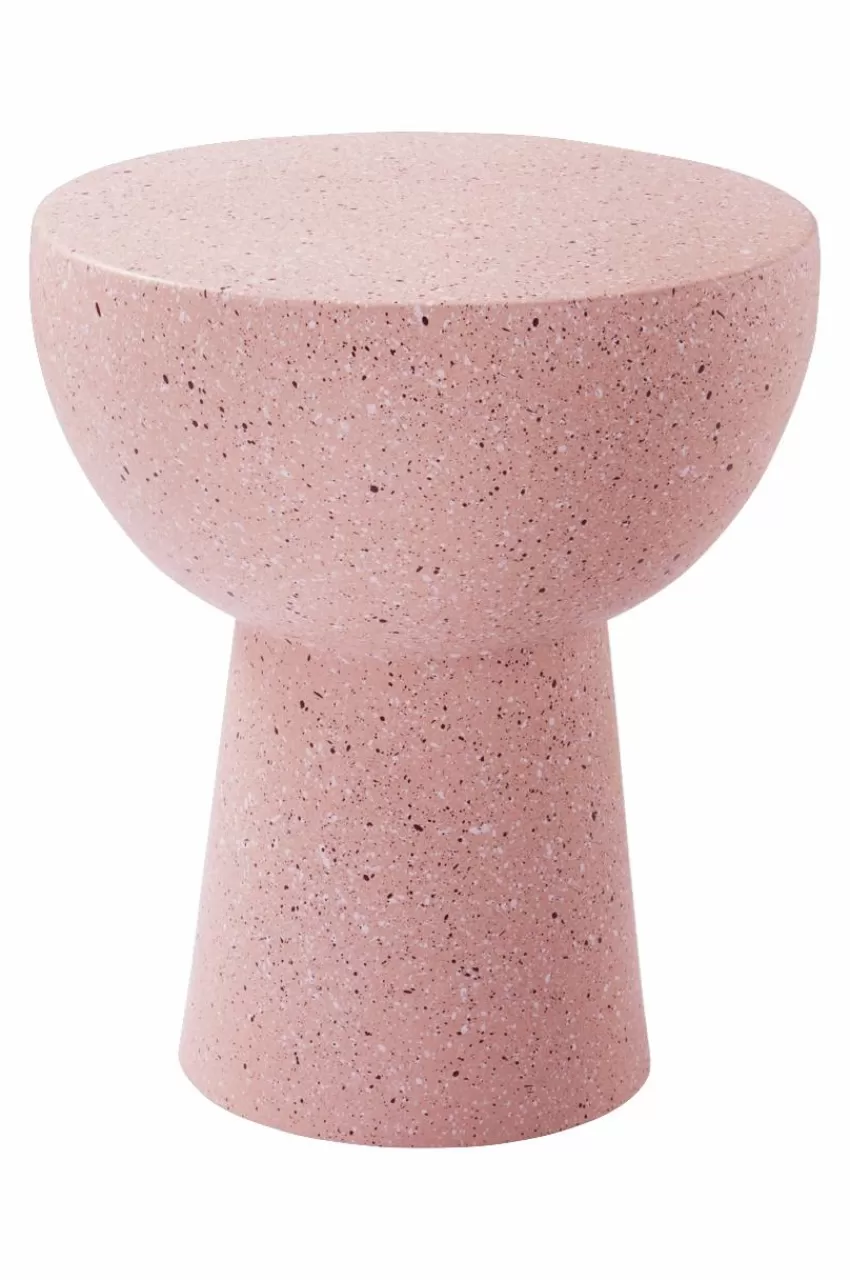 Bord*Jotex BALIS Sidobord ø 35 Cm Rosa terrazzo
