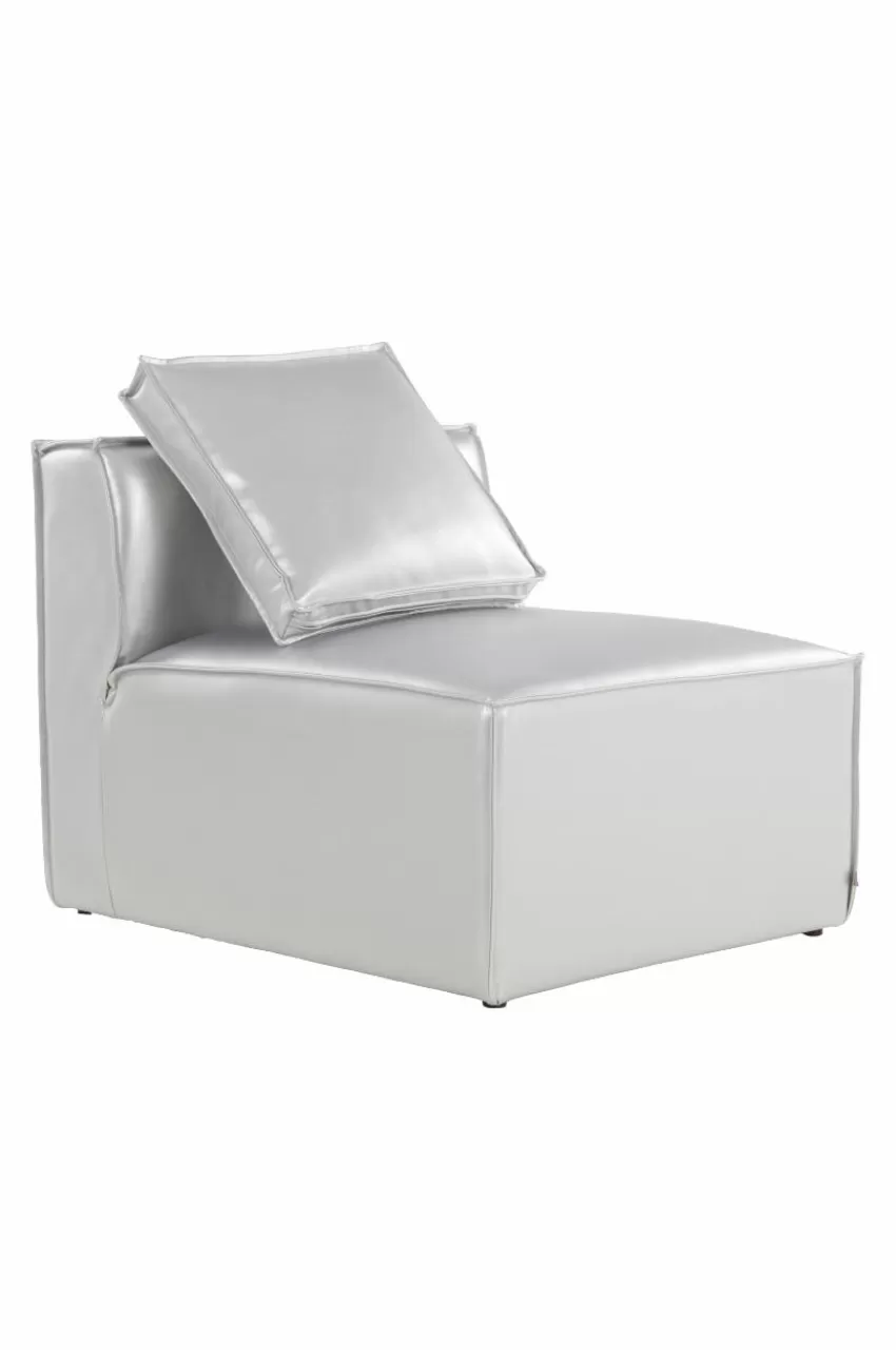 Soffor*Jotex BALTIMORE Soffmodul - Liten Med Rygg + 1 Kudde Silver