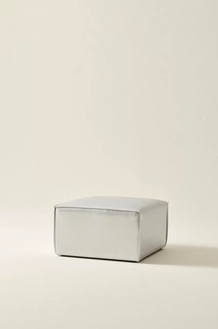 Soffor*Jotex BALTIMORE Soffmodul - Sittpuff 70x70 Cm Silver