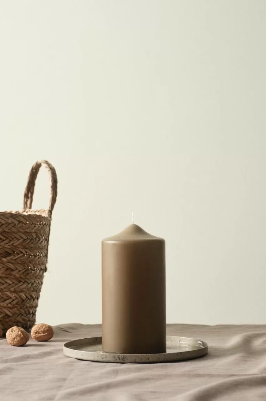 Juldekoration | Ljus*Jotex BECKY MATT Blockljus - Höjd 20 Cm Beige