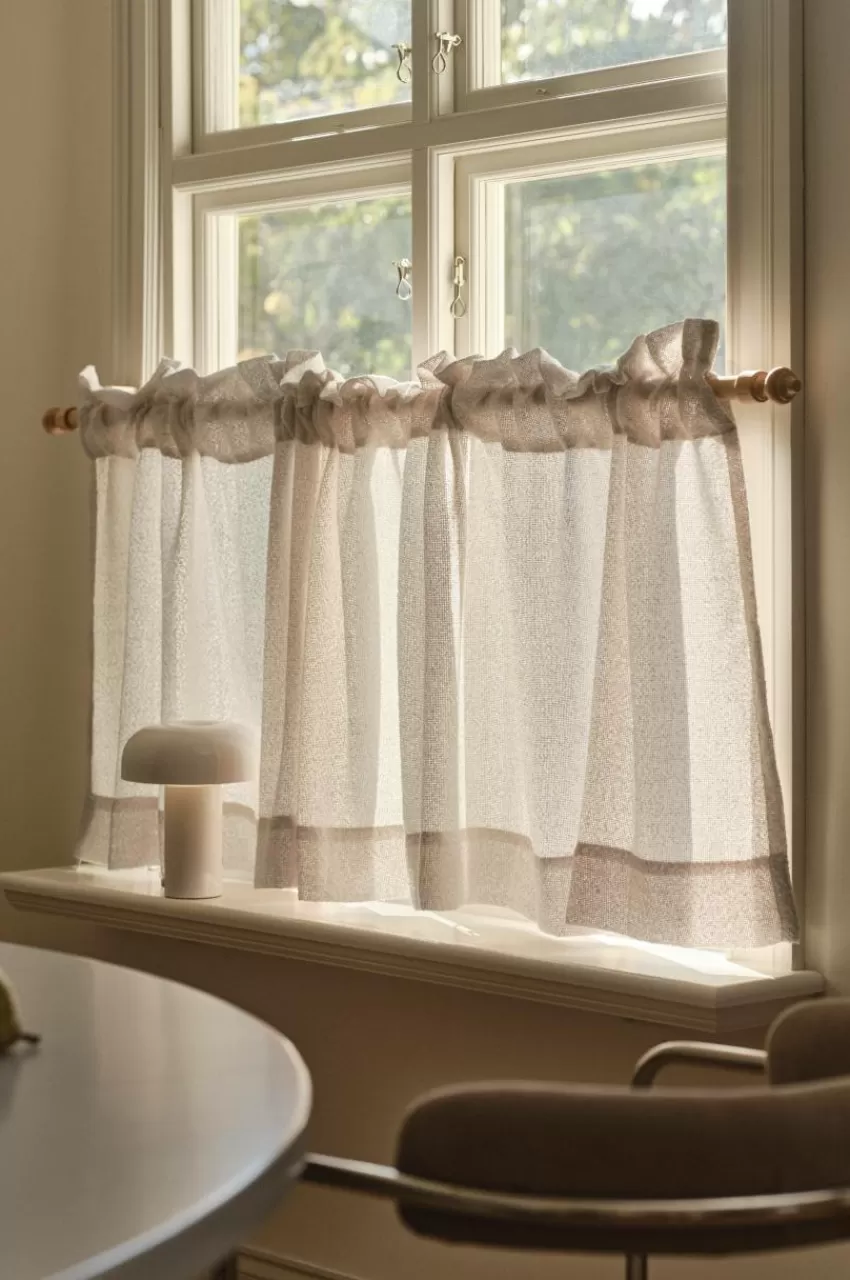 Gardinkappor*Jotex BELLA Cafégardin I Bouclé Linnebeige