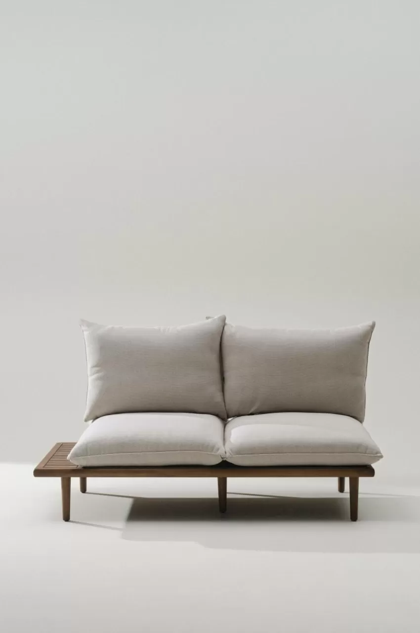 Utesoffor & Utebänkar | Utemöbler*Jotex BELMONT Soffmodul Höger Teak/Beige