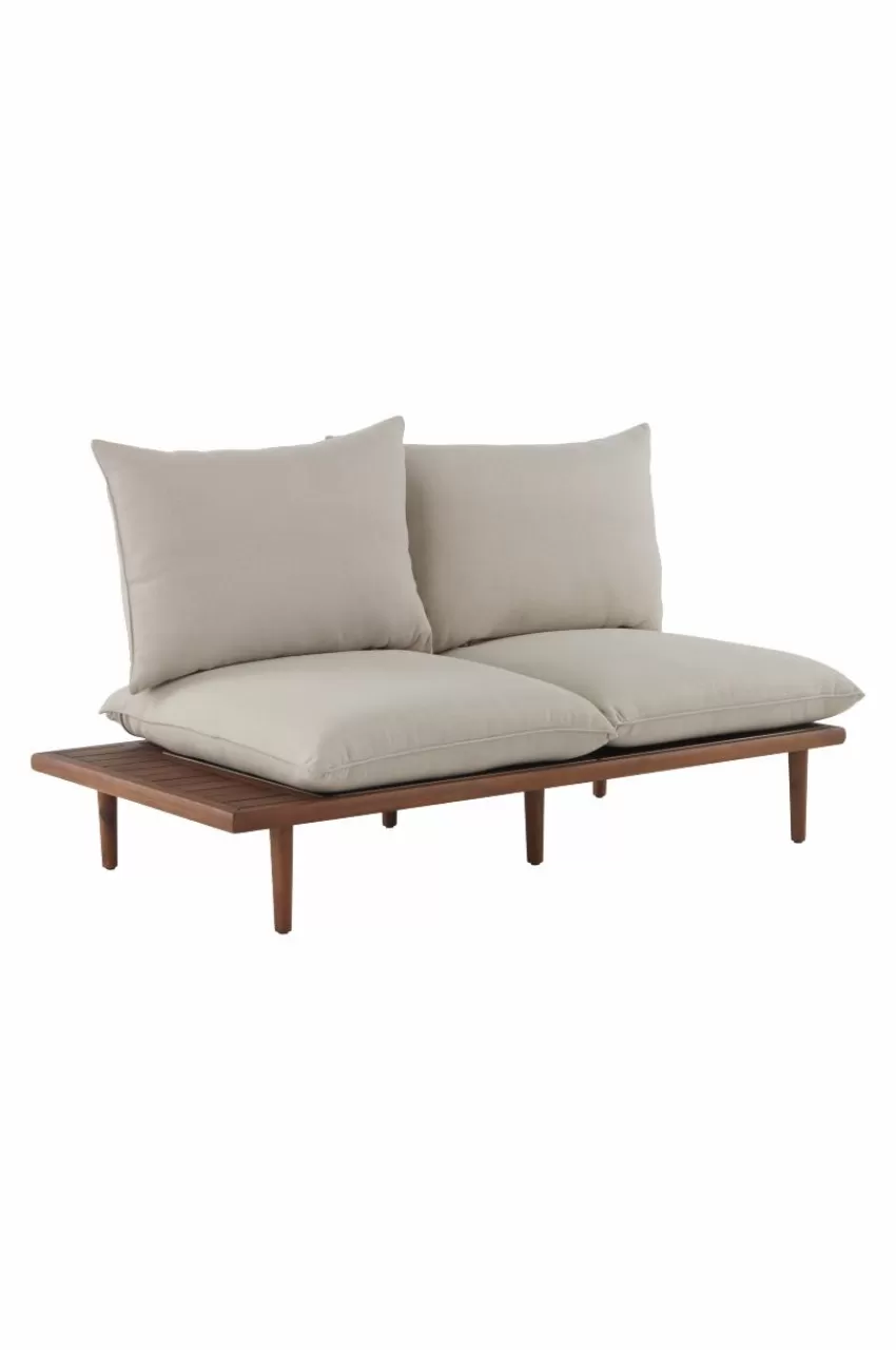 Utesoffor & Utebänkar | Utemöbler*Jotex BELMONT Soffmodul Höger Teak/Beige