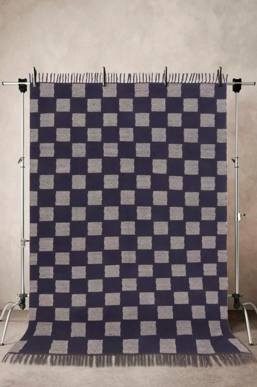 Bomulls- & Trasmattor*Jotex BELON Bomullsmatta 200x300 Cm Blå/naturvit