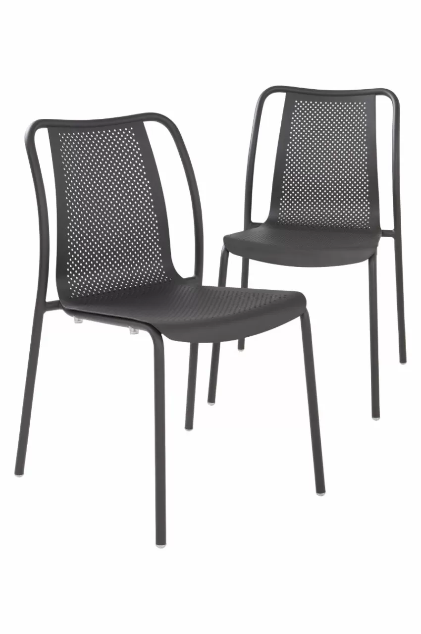 Utestolar & Utepallar | Utemöbler*Jotex BIARRITZ Utestol 2-pack Svart