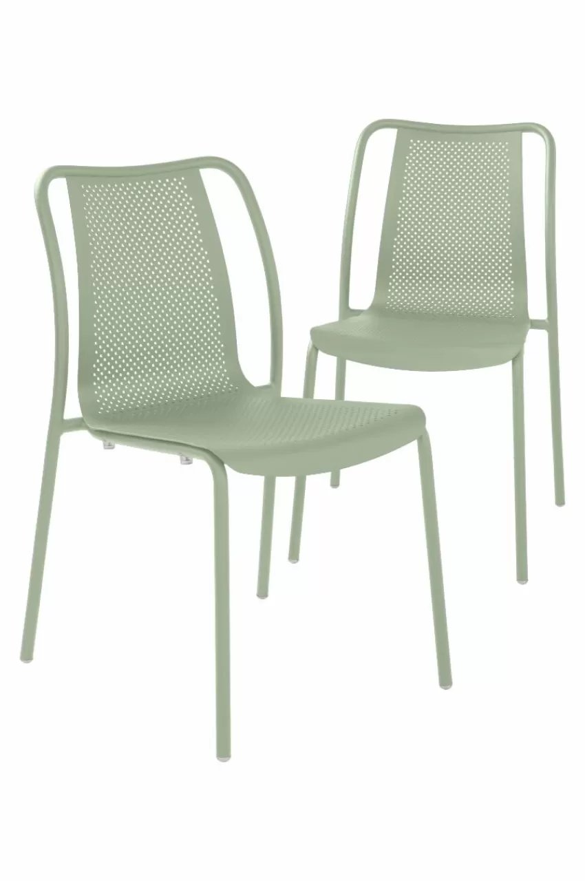Utestolar & Utepallar | Utemöbler*Jotex BIARRITZ Utestol 2-pack Ljusgrön