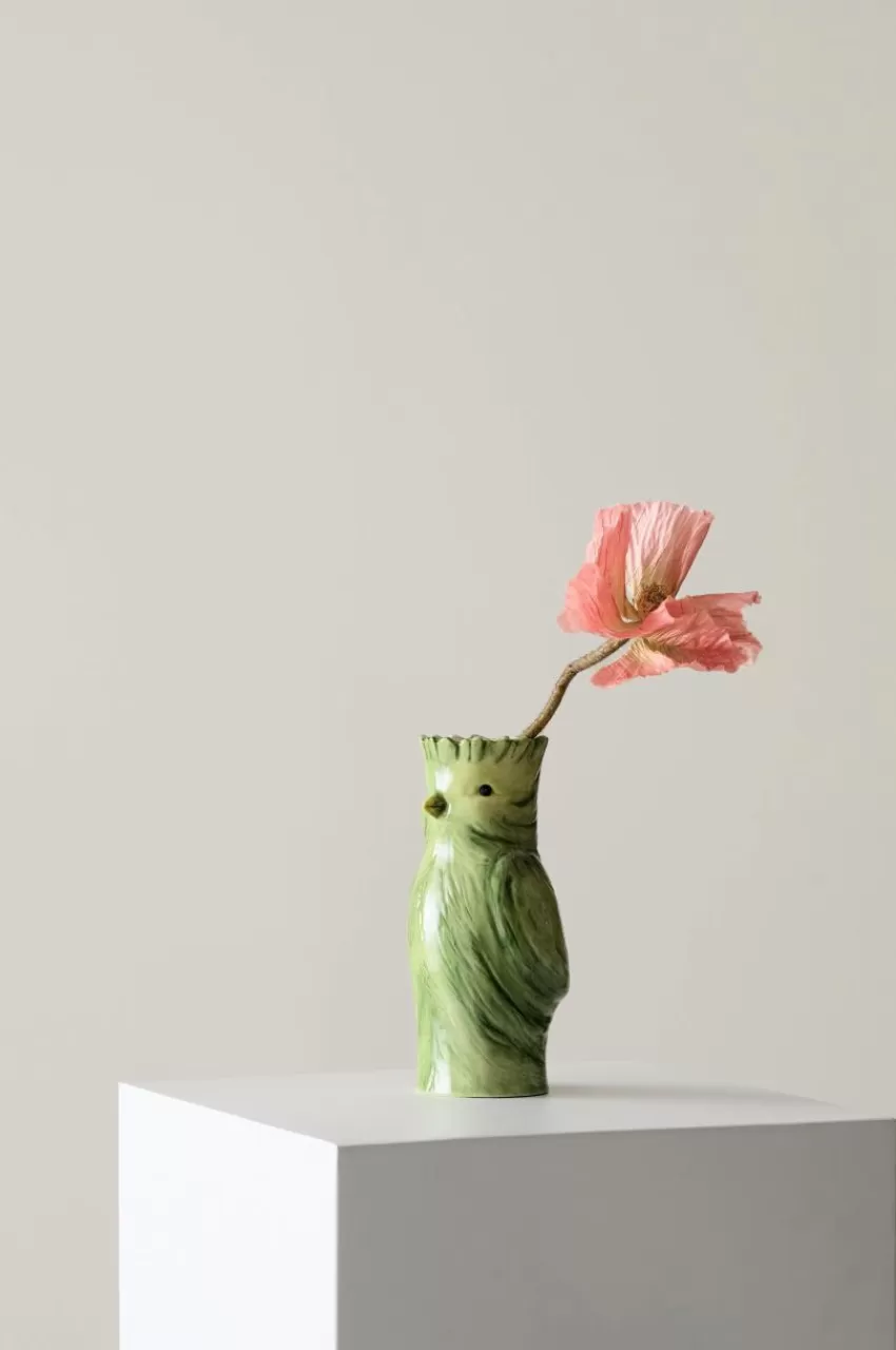 Vaser*Jotex BIRDY Dekorationsvas Höjd 17.7 Cm Grön
