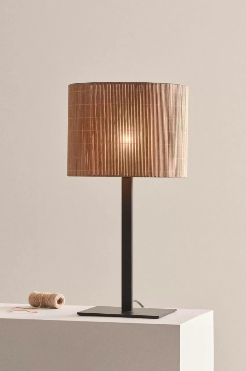 Bordslampor*Jotex BLAZE Bordslampa Linnebeige/svart