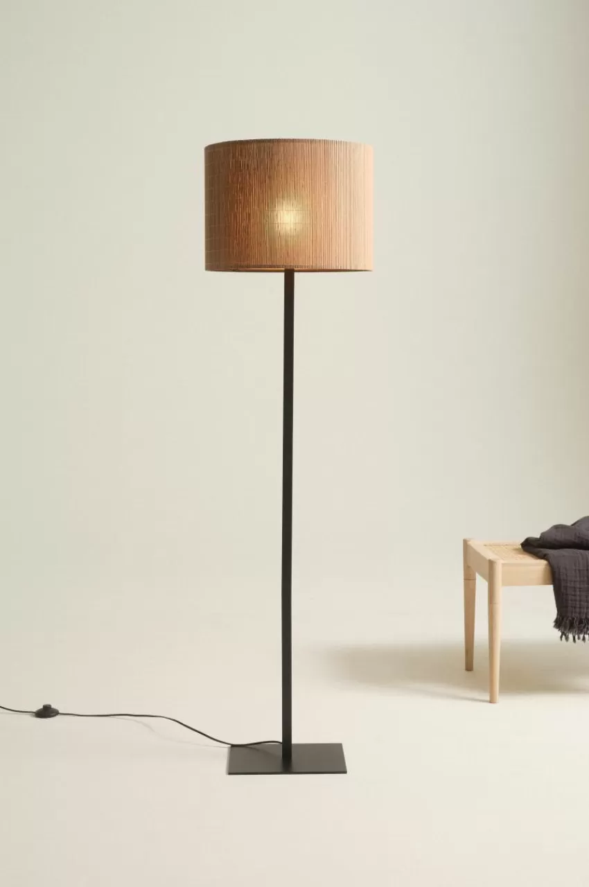 Golvlampor*Jotex BLAZE Golvlampa Linnebeige/svart